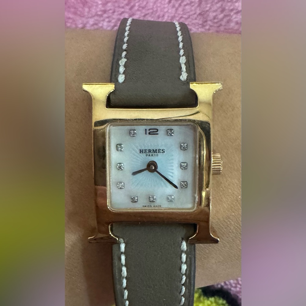 Hermes Gold and Brown Women's Watch